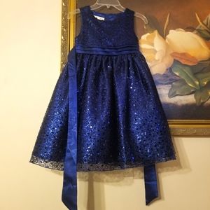 American Princess navy blue dress 6x